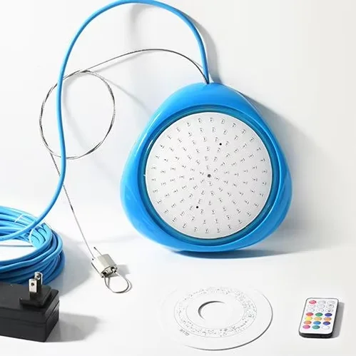 New cross-border hanging pool light waterproof IP68 colorful bluetooth app10w full glue pouring atmosphere underwater light