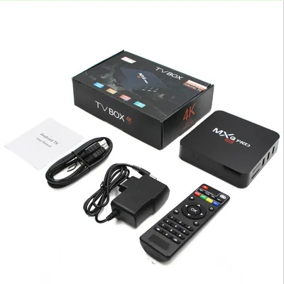 MXQ PRO MXQ-4K Декодер каналов кабельного телевидения 1 Гб + 2 ГБ/8 ГБ 16GB 4K HD сетевой плеер Android TV
