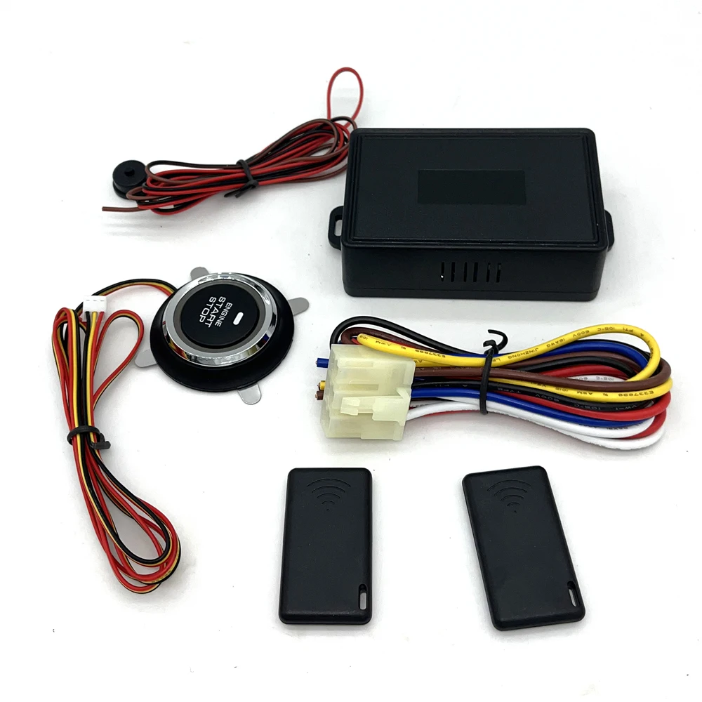 2023 EFHIPS Auto Car Alarm Car Engine Push Start Button Lock Ignition Starter Immobilizer Anti-theft System