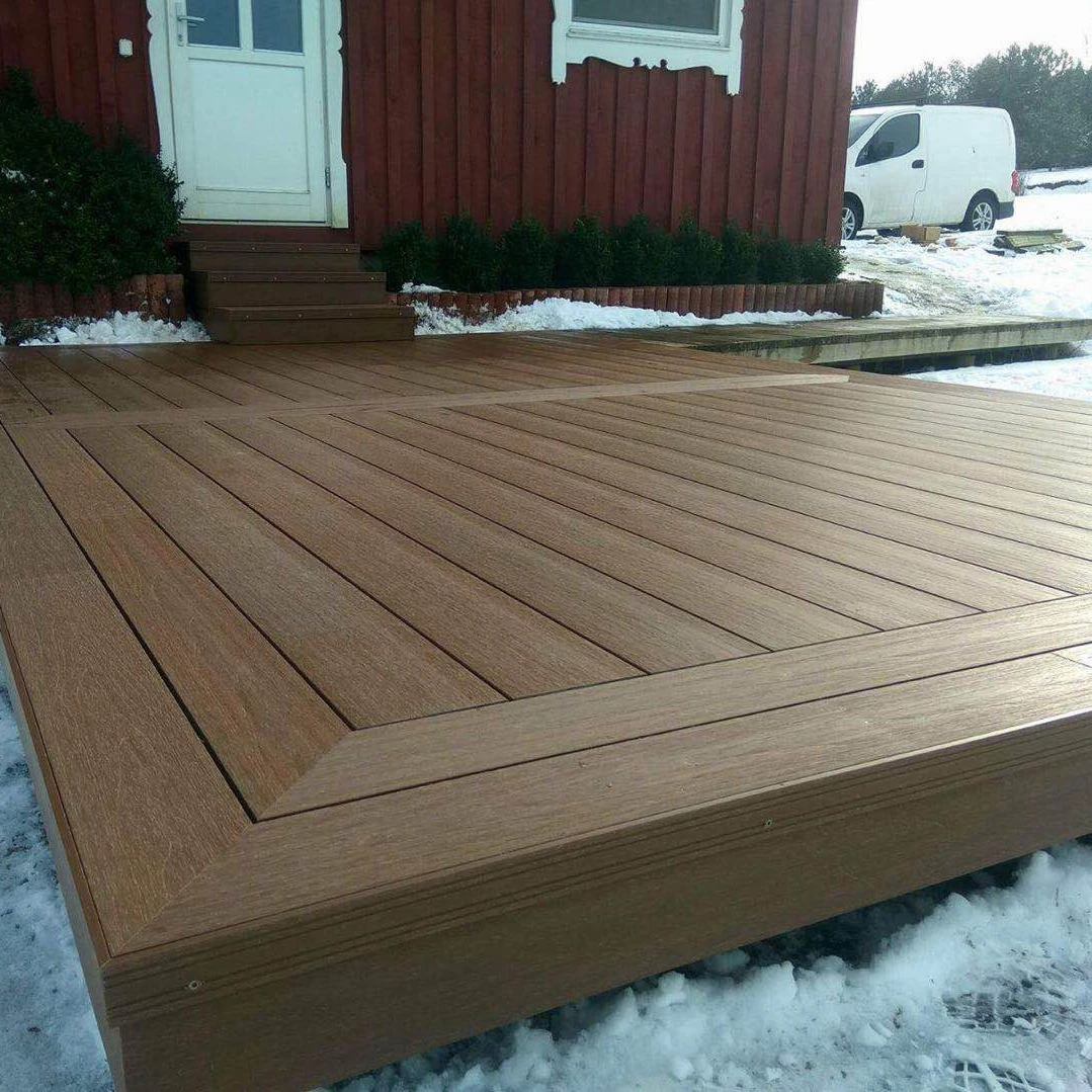 Компрессионный Настил WPC, напольное покрытие, композитный настил из композитного дерева