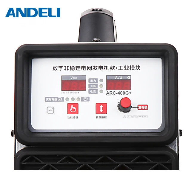  ANDELI ARC-400SS умный портативный однофазный аппарат для дуговой сварки mma широкий инвертор напряжения