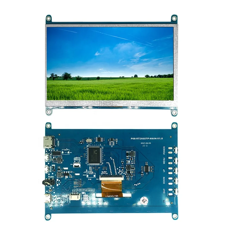 Rjoytek 7inch 800*480 Raspberry LCD Screen Touch Panel Display Module with Raspberry pi Board