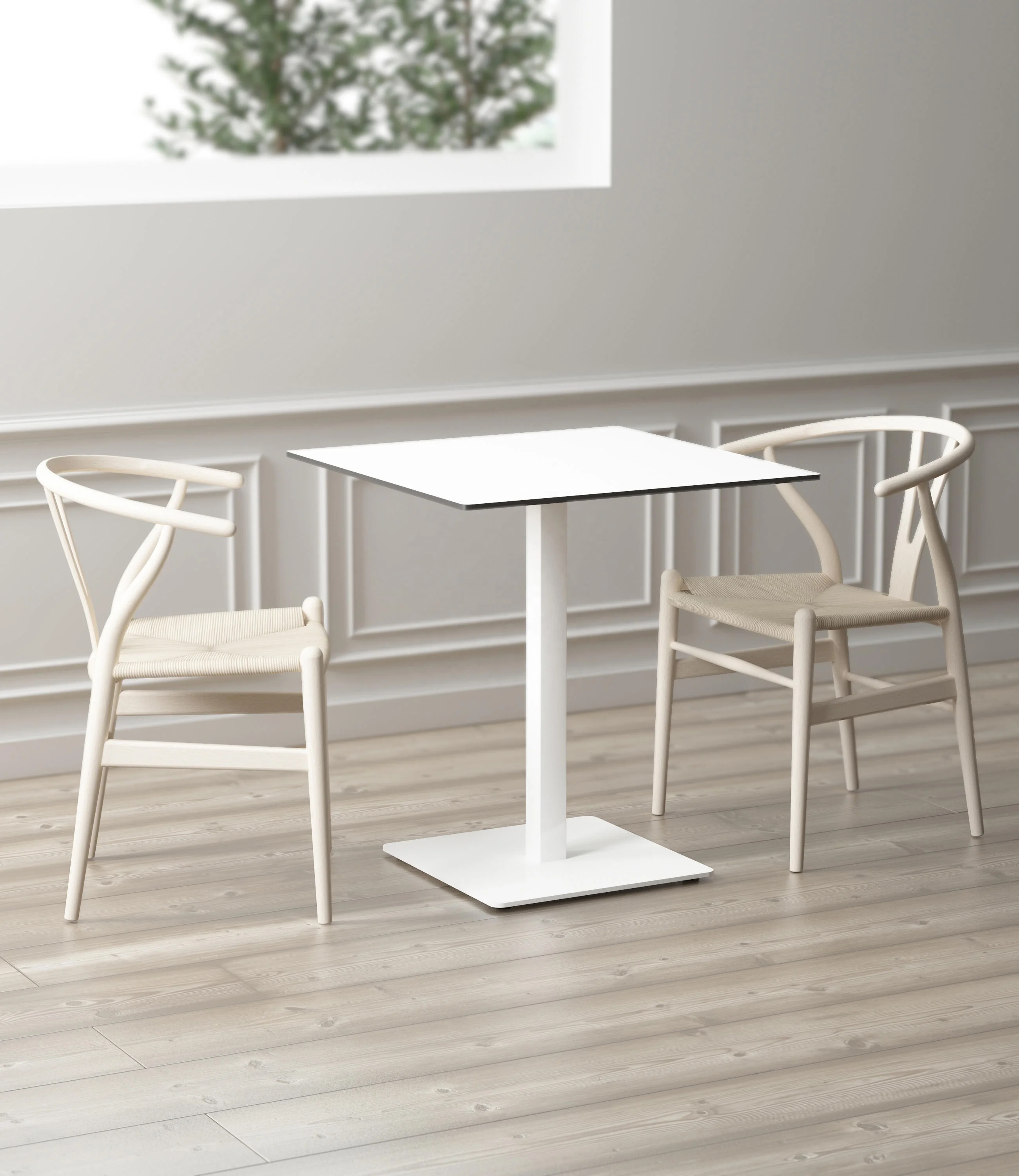 Lifepursue contract furniture meeting table HPL top with steel base