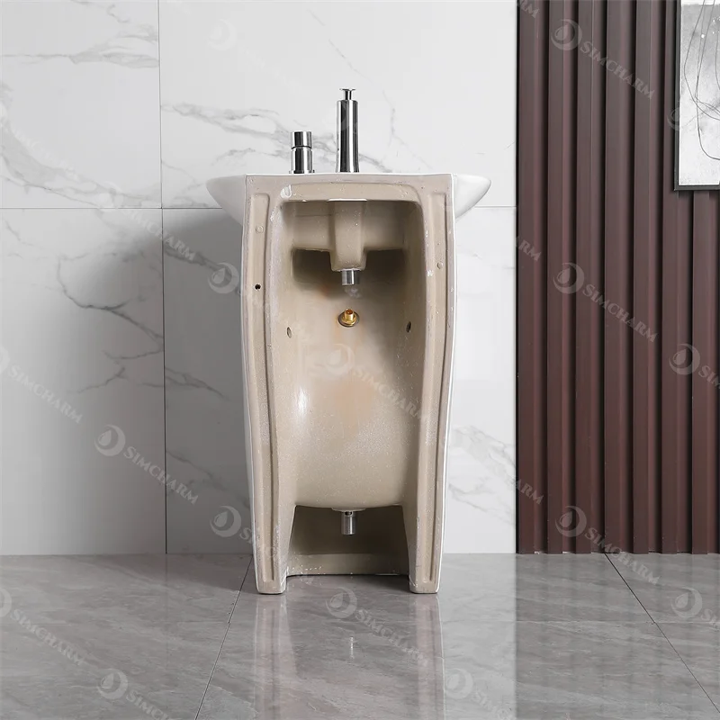 W08H New Design double level wash stand wudu, Bathroom Wudu Sink, Muslim Basin Stand With Tab