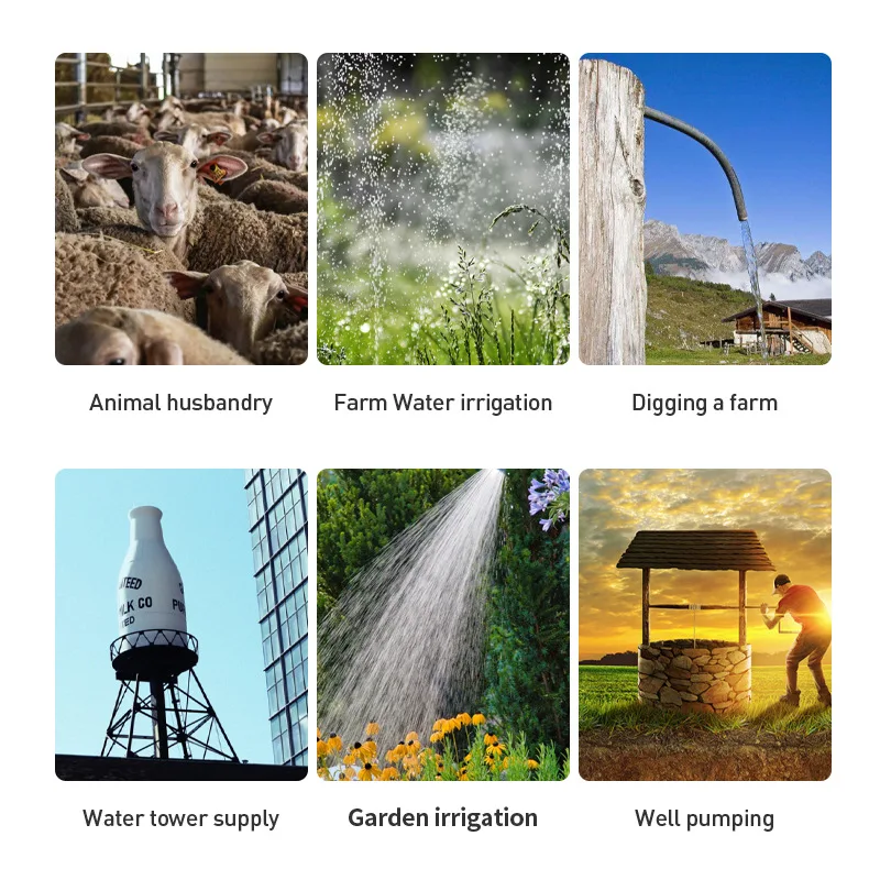 Brushless 24V DC 2 Inch 2HP Agriculture Irrigation Shallow Well Solar Electric Submersible Water Motor Pump