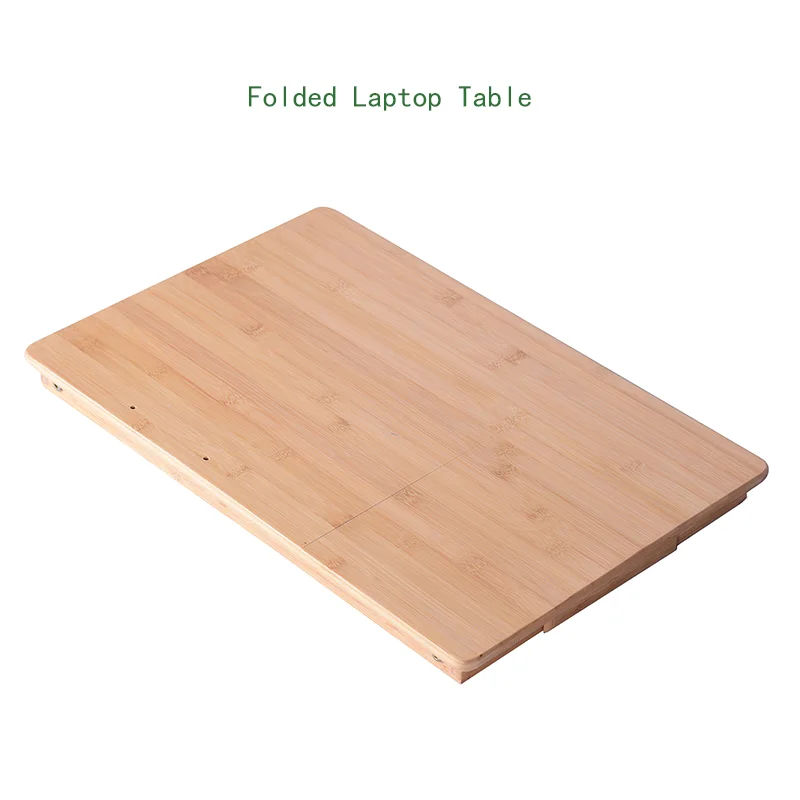 Hot Sale Factory Bamboo Folding Laptop Table Adjustable Portable Bamboo Laptop Table Handmade Foldable Bamboo Laptop