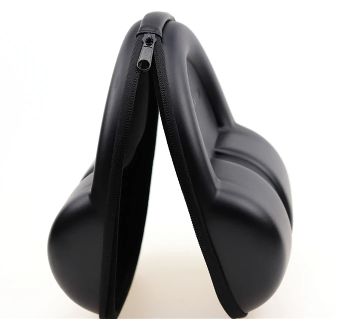 Custom LOGO Hard Shell Headset Case Travel Carrying PU leather EVA Headphone Carrying Case