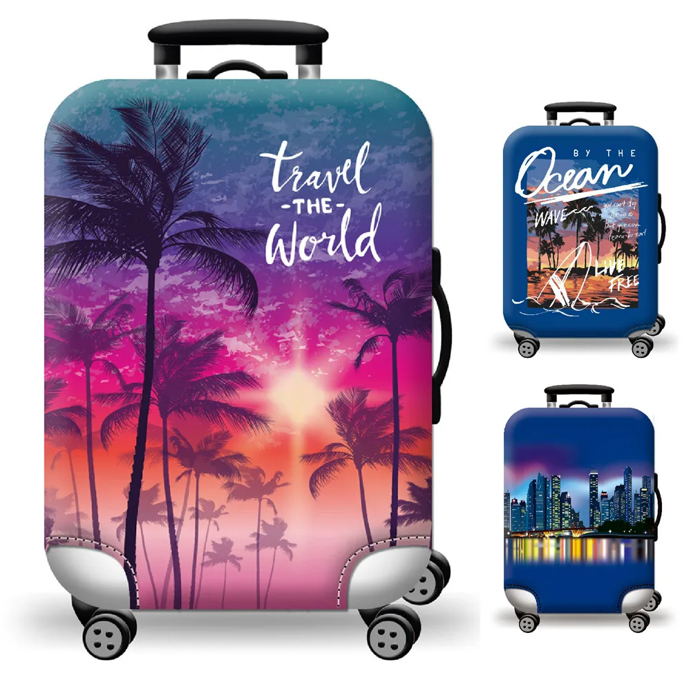 Wholesale 1000 More Designs She and He  Couple Travel Luggage Suitcase Protector Cover