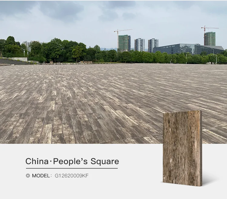 people's square wooden look tile