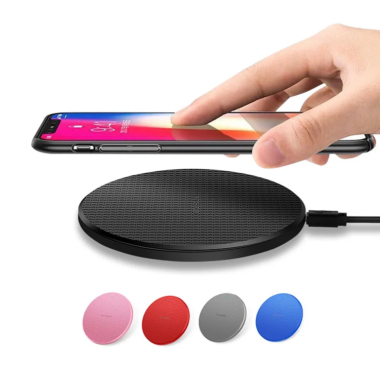 Factory Wholesale 10W Fast Wireless Charger ABS Wireless Induction Fast Charging Pad For Smartphone