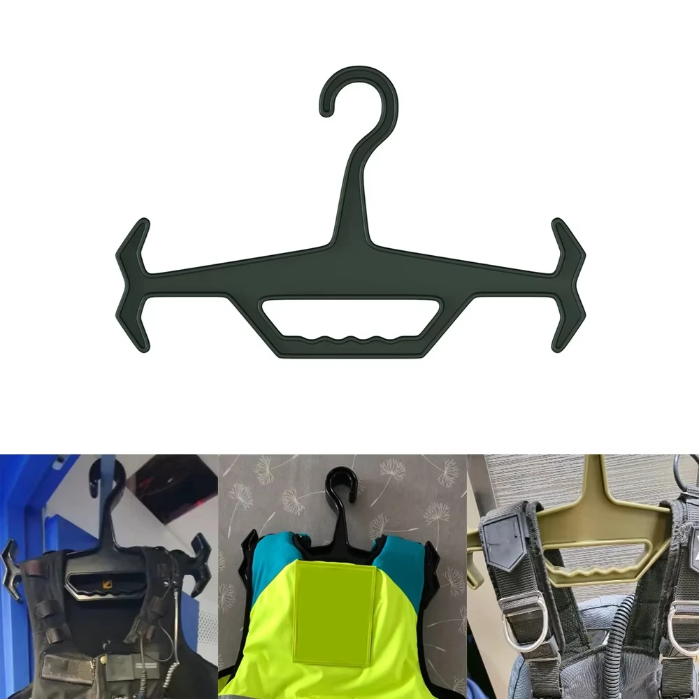 Plastic Tactical Heavy Duty Clothes Hanger Suitable for Storage and Organization of Body Armor Vests, Hunting Air Rifle Vests