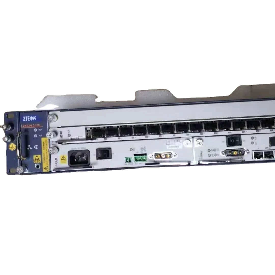 FTTH New ZTE C320 8 port 16 port AC/DC dual powered epon gpon olt ZTE C320