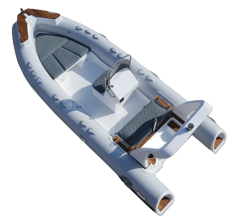 Qingdao Haohai Passenger Fiberglass Hull Floor Hovercraft Canoe rib Boat With Custom Made Logo