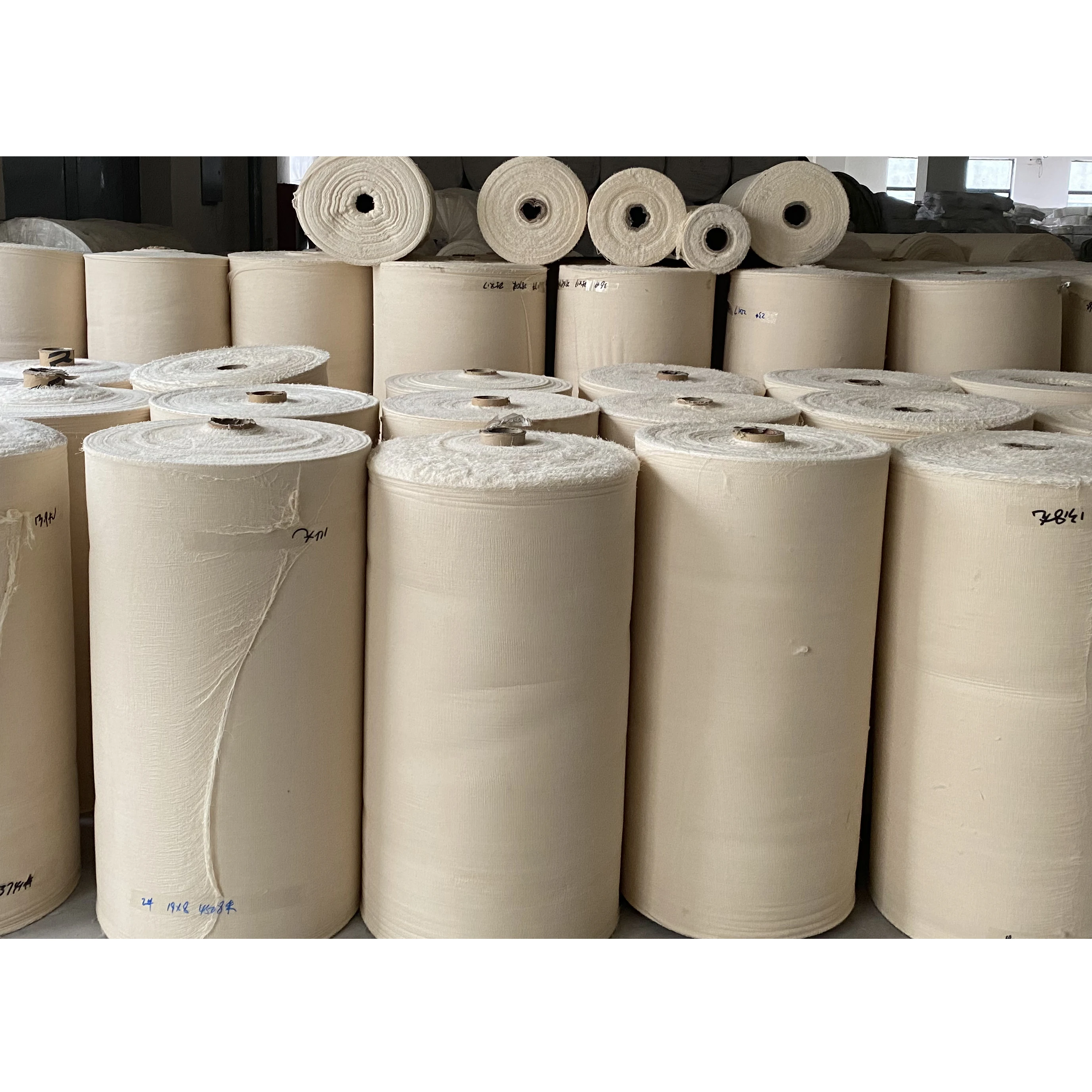 
Top10 100% Cotton unbleached greige cloth fabrics for garments 