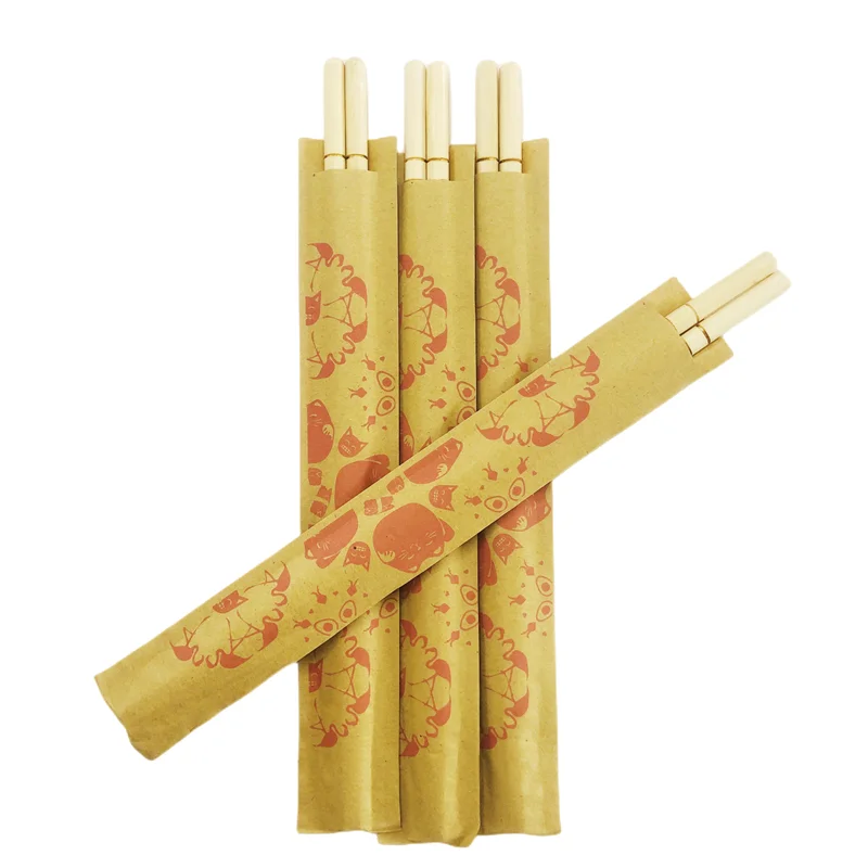Factory Hot sell 20cm High Quality Disposable Bamboo Round Sushi Chopsticks
