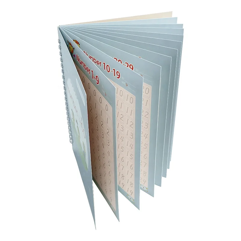 hot sale Spanish language customized magic writing practice sank reusable writing practice book copybook school for kids