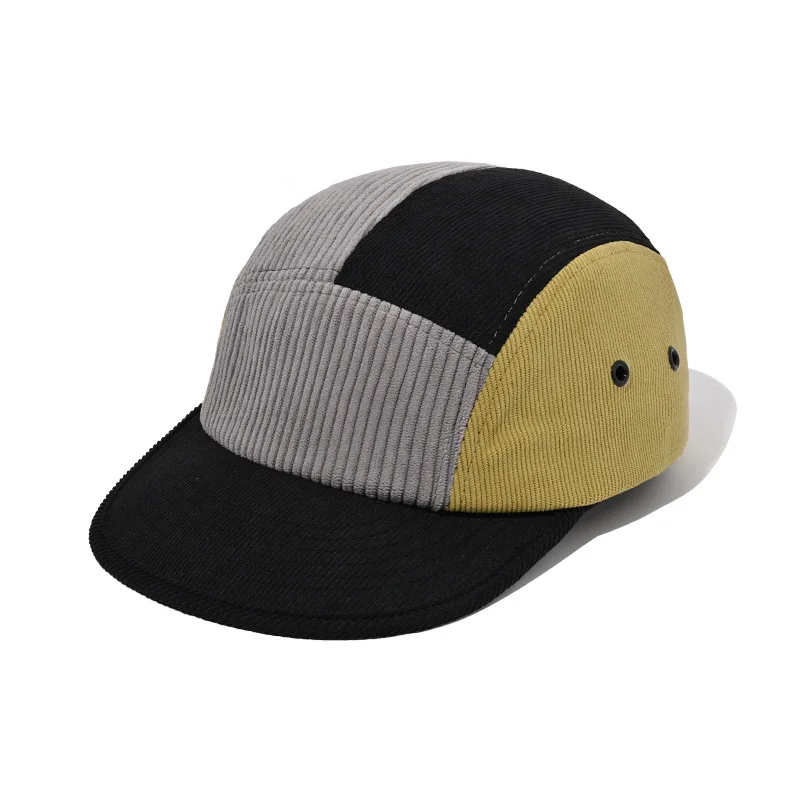 Blank Plain Camp Cap Snapback Custom Five Panel Sports Running Hat Duckbill Outdoor Camper 5 Panel Cotton Camping Hat
