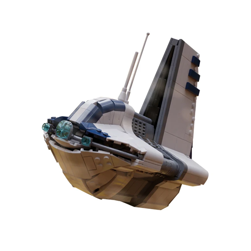 Goldmoc Star Plan Spaceship Building Blocks Wars MOC-133208 CIS Sheathipede Shuttle Model Puzzle Bricks Toy