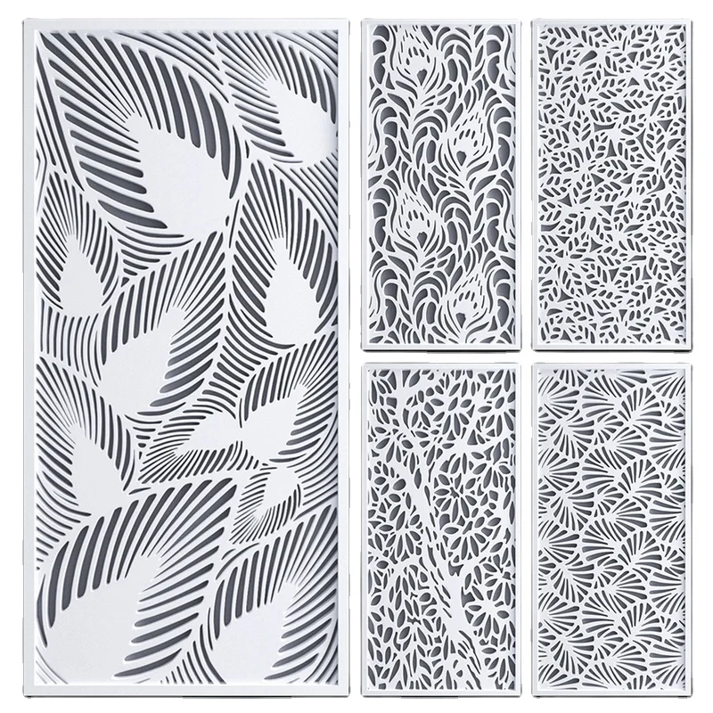 Customized Decorative Outdoor Privacy Screen Wpc Garden Screens