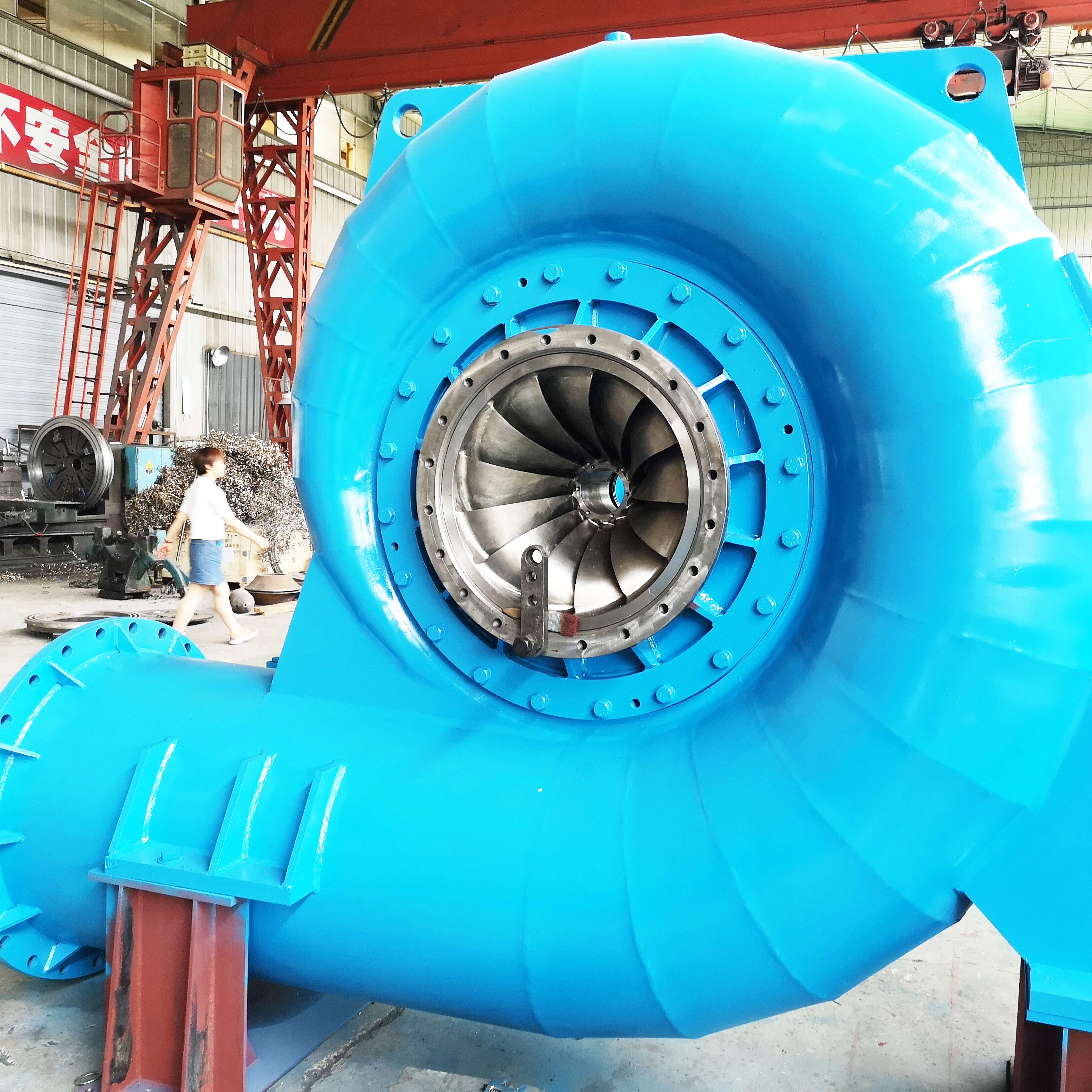 Гидротурбинный генератор EXW Francis с системой управления микрорегулятором 500 кВт 800 гидроэлектростанция