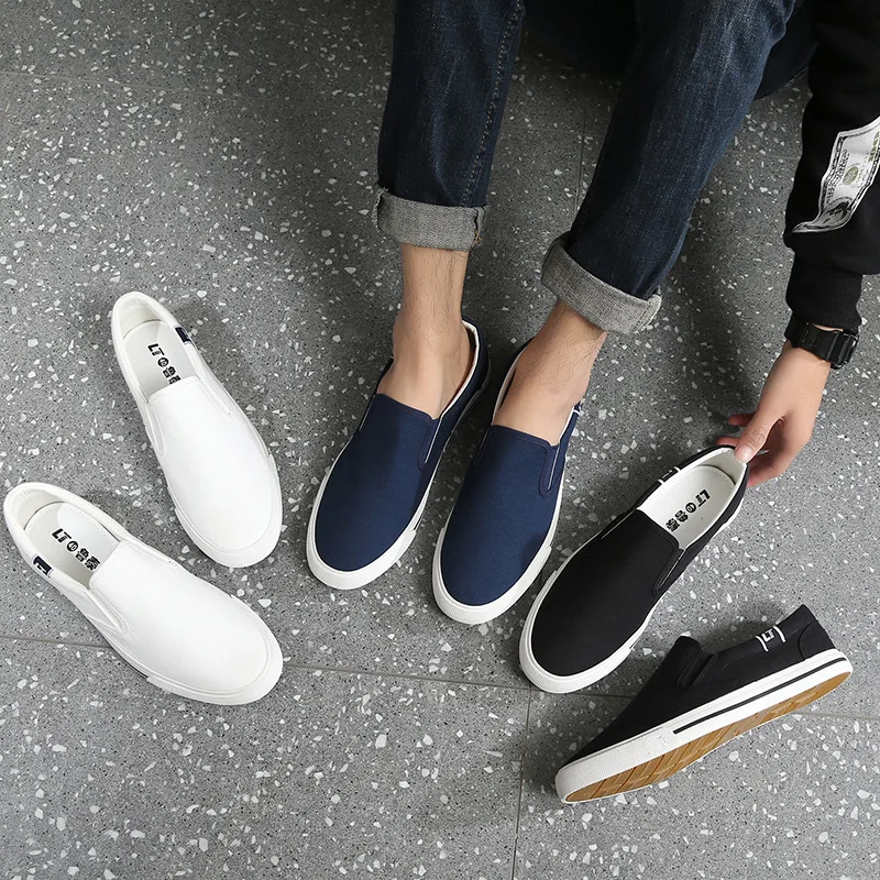 Factory Custom Classic Fashion Canvas Shoes for Women New Style Casual Men White Light-Weight Anti-Slip Autumn