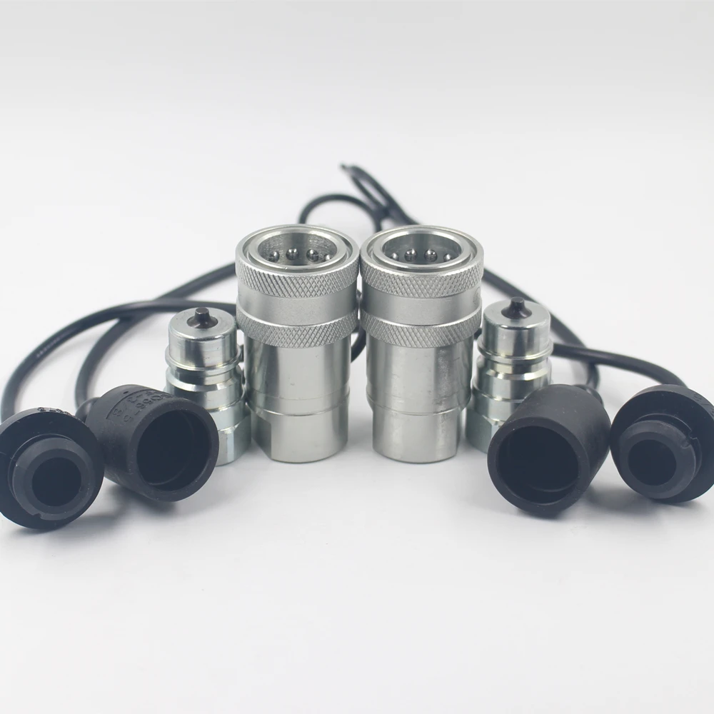 
1/4' ISO 5675 Hydraulic Quick Connect Pioneer Style Couplers, 1/4' NPT Thread 