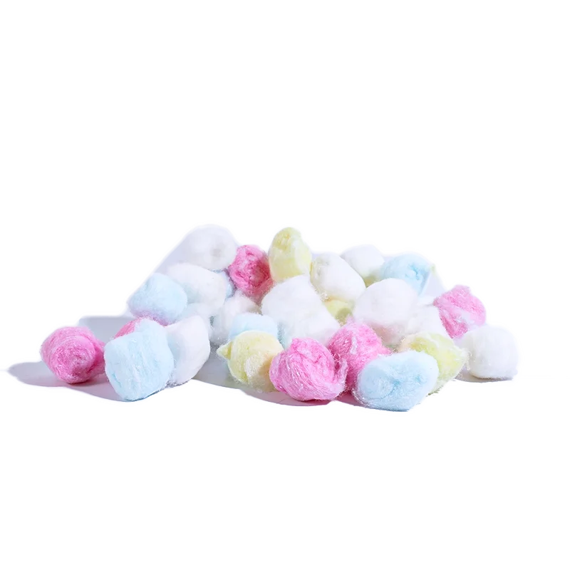 Wholesale Factory 100% Pure Organic Oem Colored Stuffing cotton balls