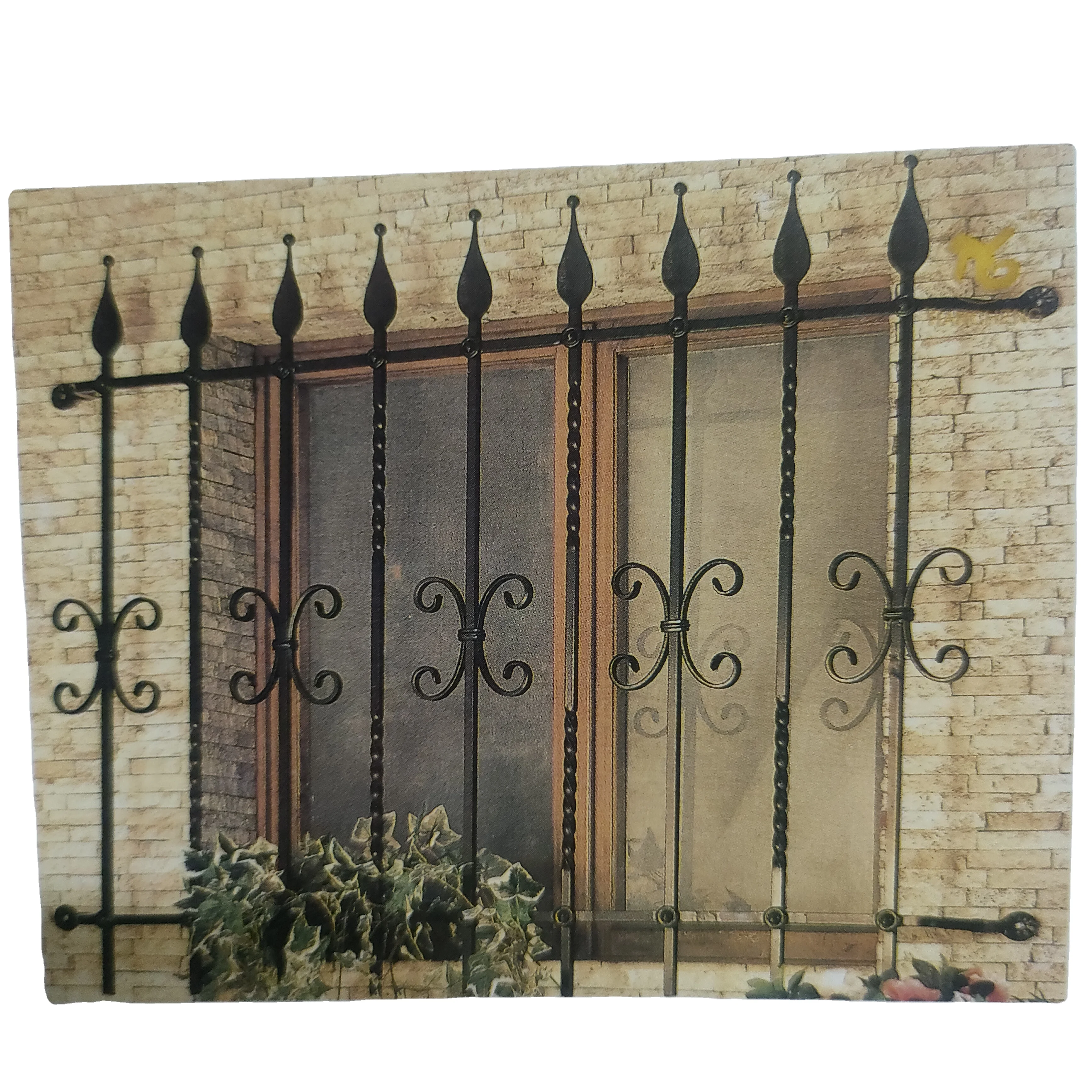 windows design house burglar proof grill wrought iron window from Foshan