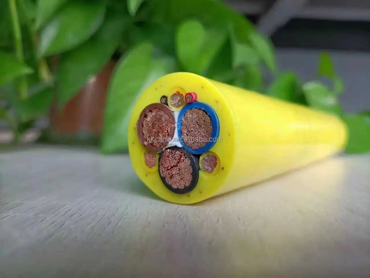 power cable 2x18AWG and twisted pair 2x2x26AWG data cable shielded foam PUR hybrid communication underewater rov pur cable