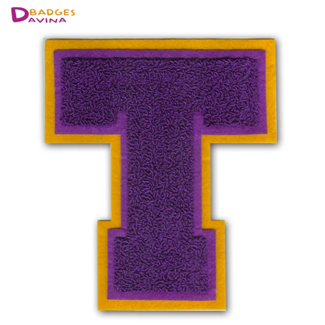 
Custom chenille letter patches for clothing 