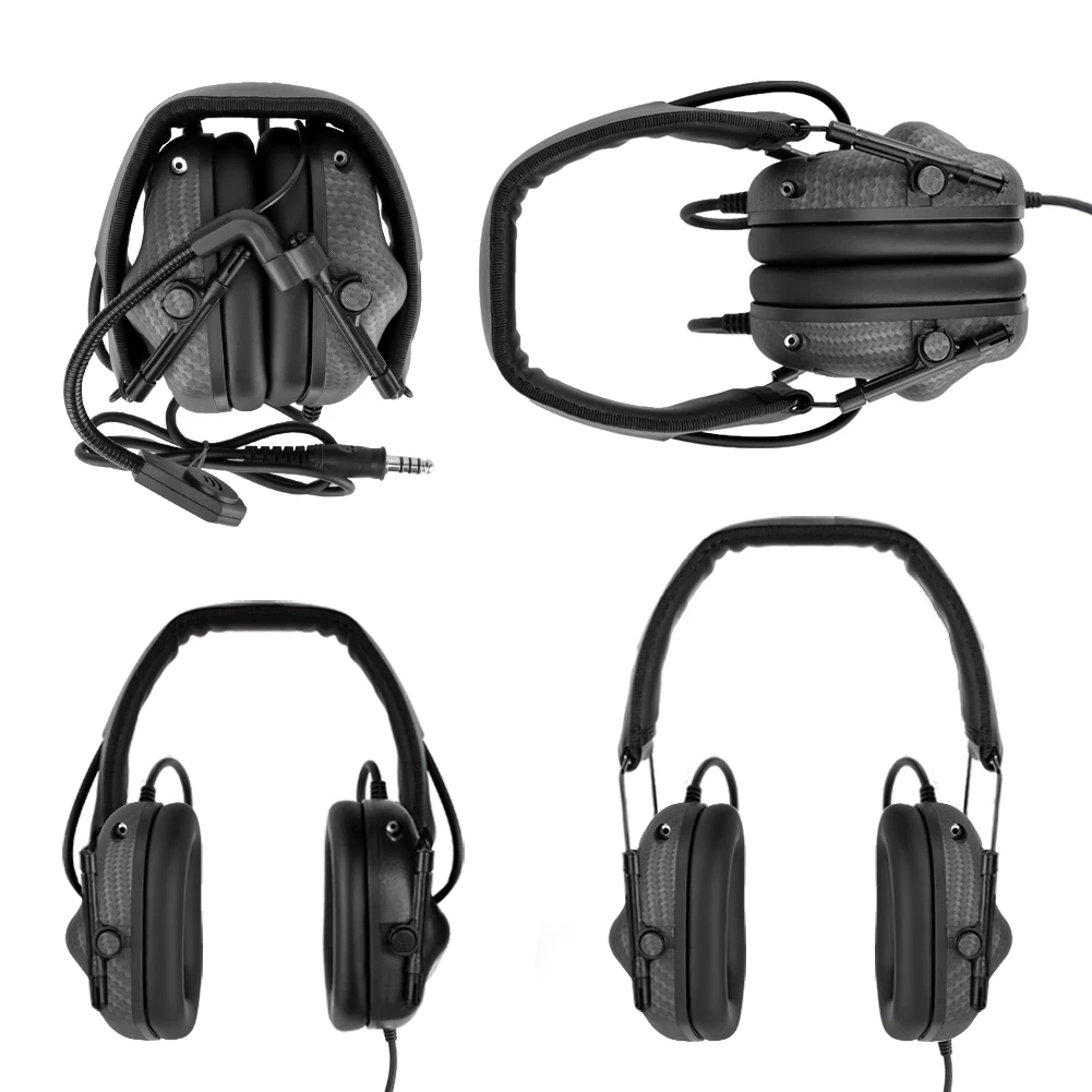 High quality Hearing Waterproof Protection Headphones Electronic Sound Pick Up Shooting outdoor sport Intercom Tactical Headset