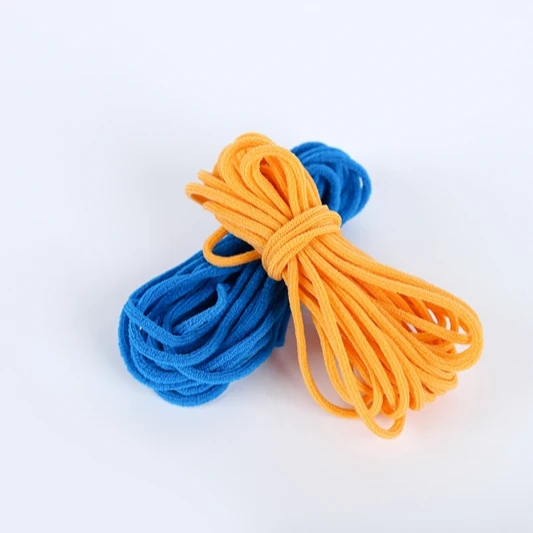 Hot Sale Round Polyester Cord Colored Elastic Band Ear Loop Adjust EarLoop for face mask
