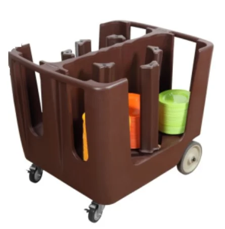 Kitchen service hotel restaurant equipment plastic dish trolley
