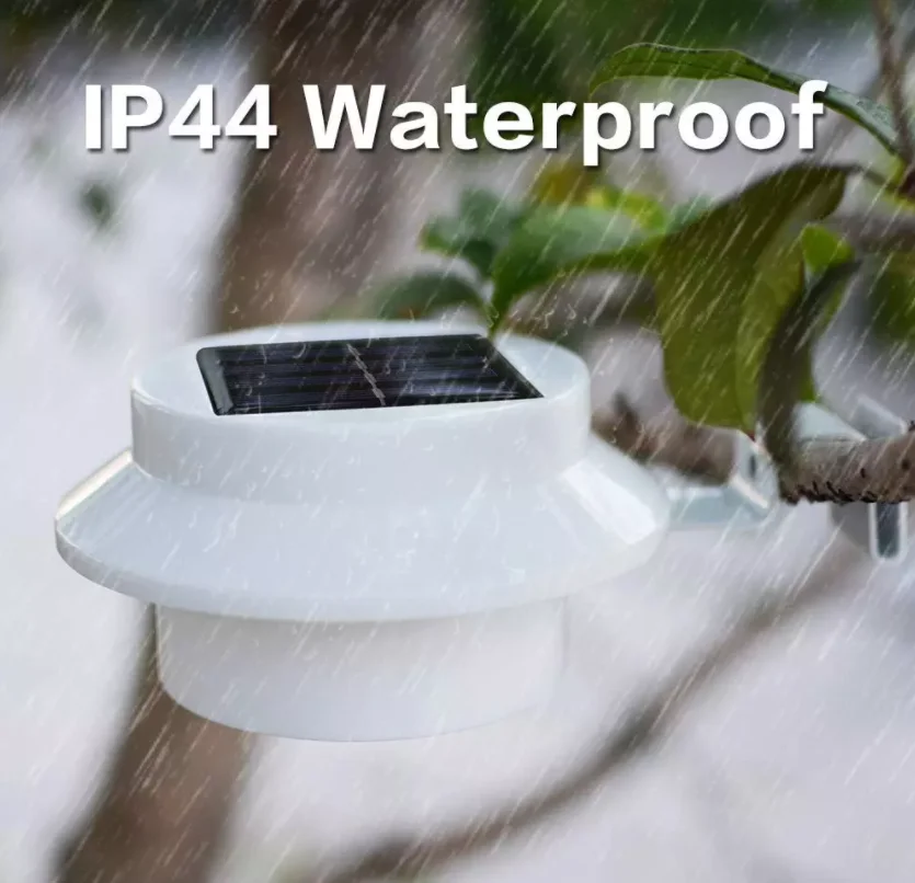 Wholesale Custom 3 Led Circular Sensor Motion Roof Gutter Solar Lights Sensor Solar Light For Wall Path Garden Solar Lamp