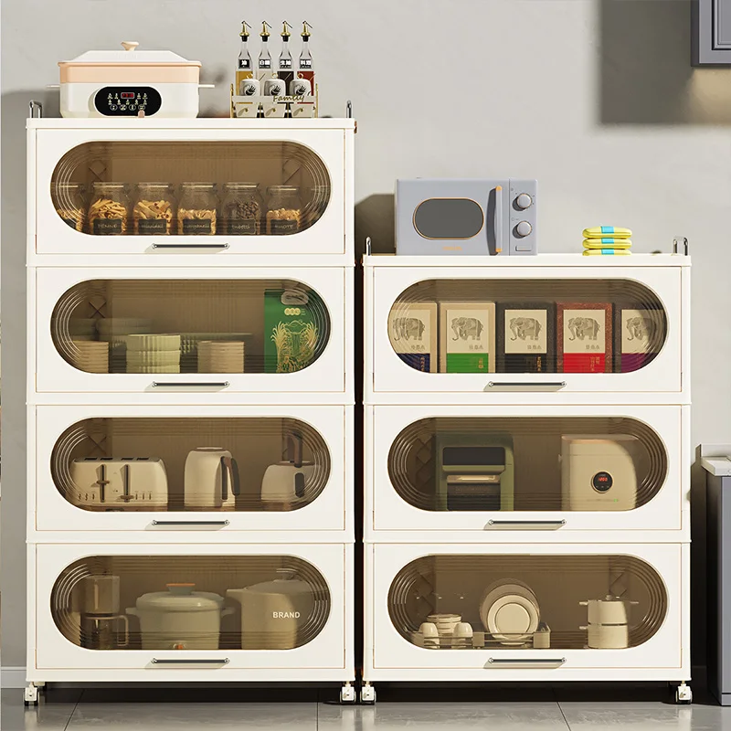 Jeko&Jeko Heavy Duty And Easy To Assemble Plastic Foldable Modern Kitchen Cabinet