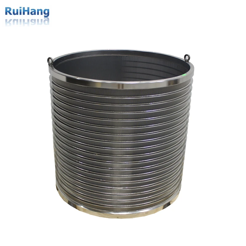 Electrolytic Polish Pressure Screen Basket With Hard Chrome Coating Drilled Type
