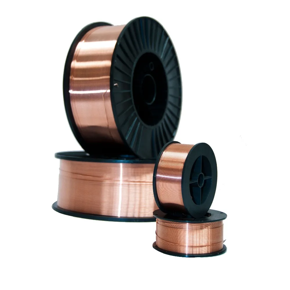C02 Mig Mag Wire 0.8mm 15Kg Plastic Metal Spool Copper Coated Welding Wire SG2 ER70s-6
