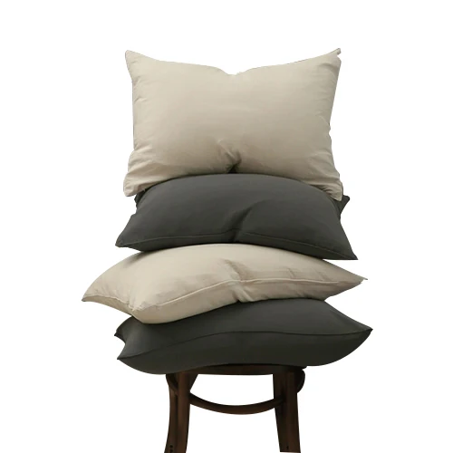 New Custom logo Luxury Soft Down Alternative Pillow Washable Cotton pillow case for Sleeping