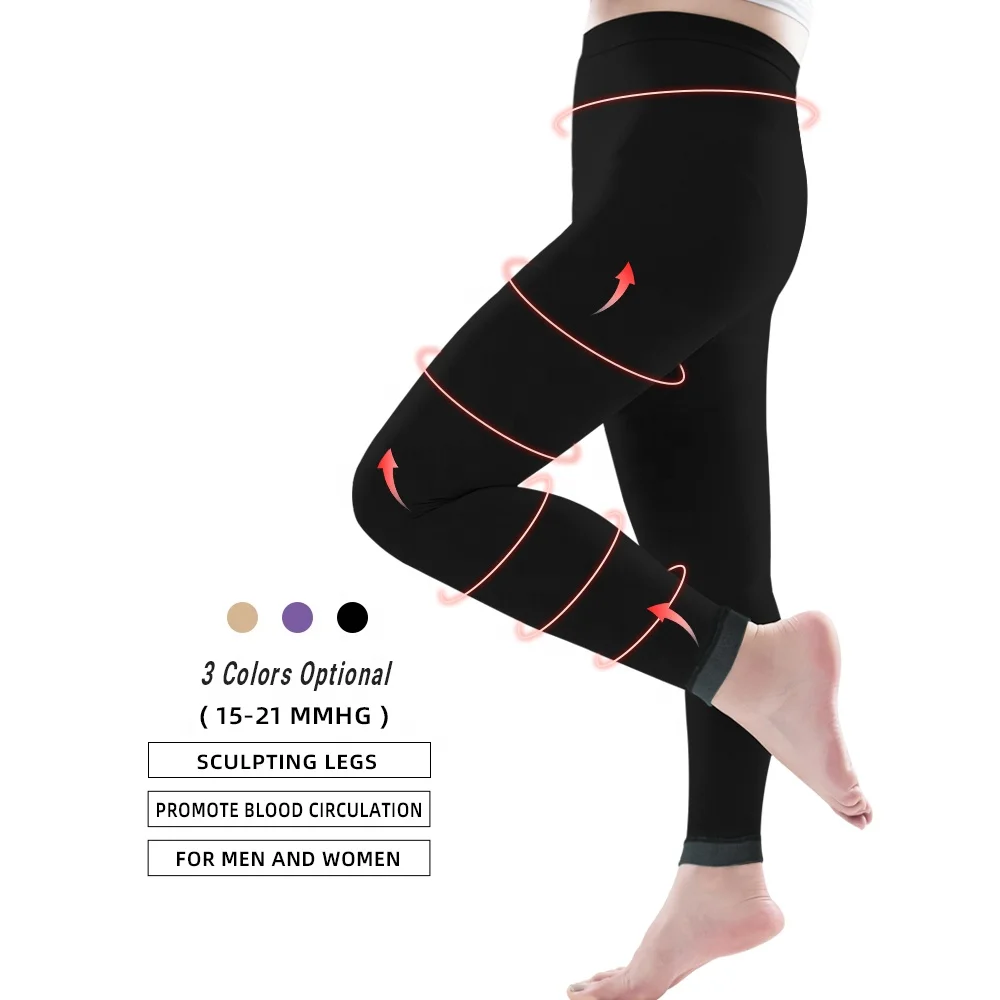 Plus Size Soothing Compression Leggings for Sleeping Stockings Leg Slim 10-20mmhg