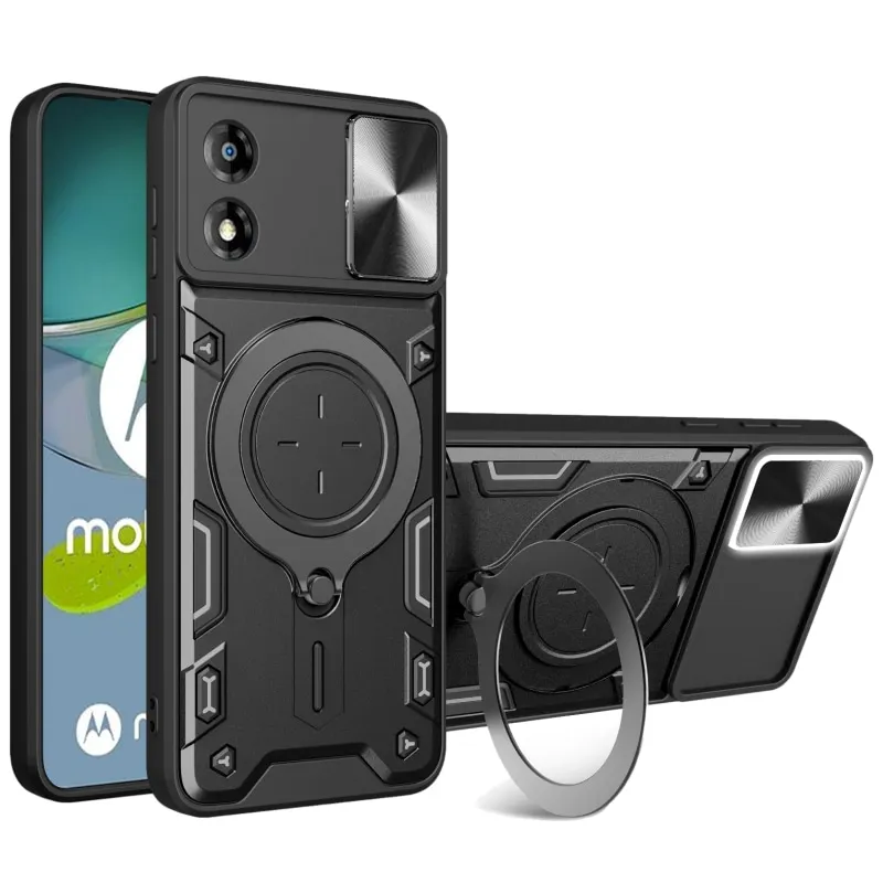 Чехол-подставка для камеры Motorola Moto E13 E22 E20 Edge 30 Pro Fusion 20 Lite Прочный чехол для камеры G73 G53 G13 G 5G G52