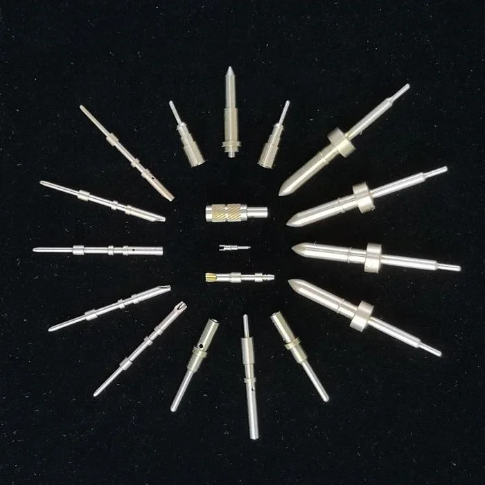 
Custom Precision Machined Beryllium Copper Contact Pins for Connectors 