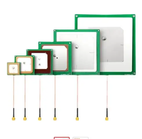UHF RFID reader with built-in omnidirectional 915MHz passive ceramic high gain UHF antenna receiver SMA IPEX MMCX connector