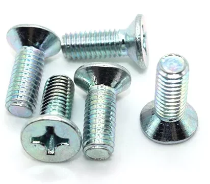 Factory Wholesale DIN965 phillips flat head black zinc Plated machine Screw Cross flat head machine Screws