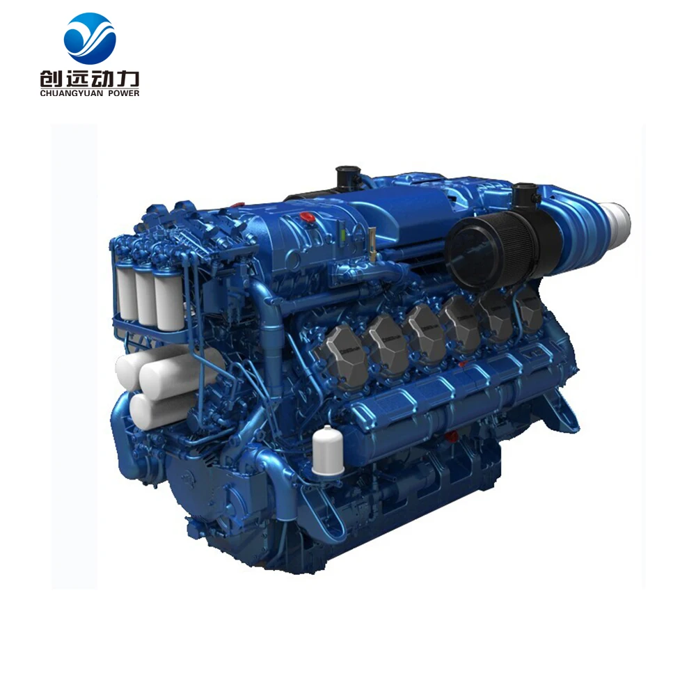 Made in China Weichai WP6C220-23 water cooler 6 cylinders 4 stroke inboard marine diesel engine