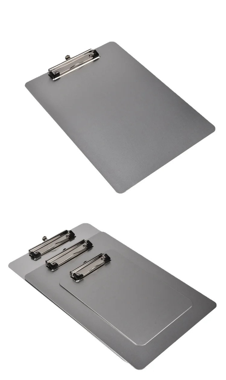 Professional manufacture factory directly golden metal clipboard