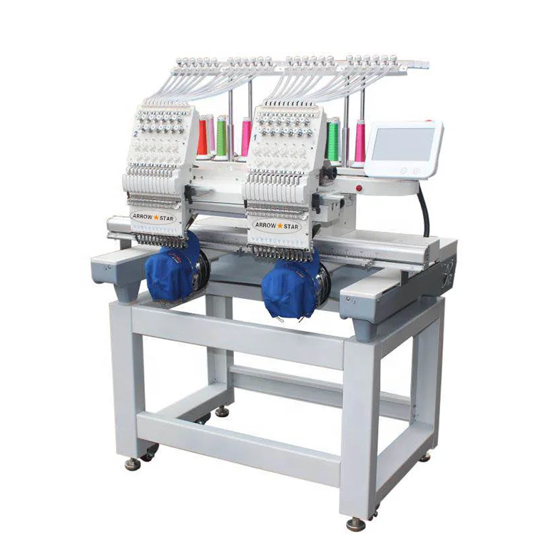 Портативная компьютеризированная вышивальная машина с 2 головками