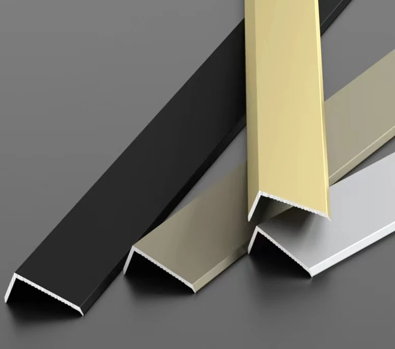 Wholesale L-shaped edging strip Wood floor closing strip Corner edge finishing line Tile closing strip Decoration