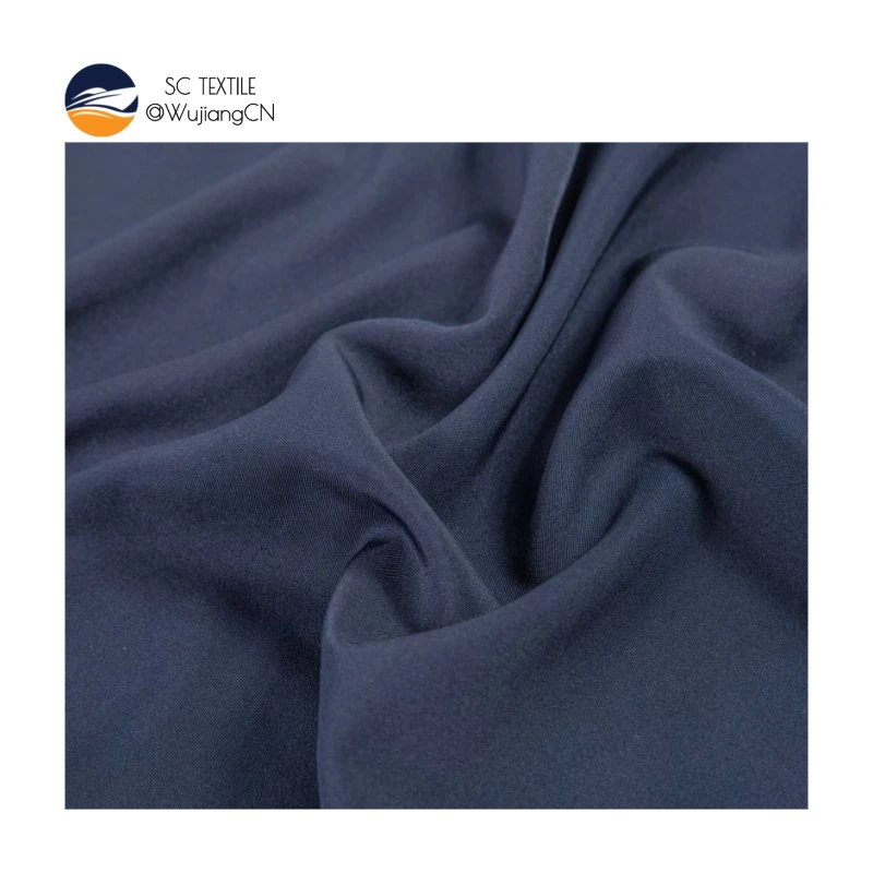100% recycled polyester pongee fabric 0.3 semi stretch waterproof for sportswear