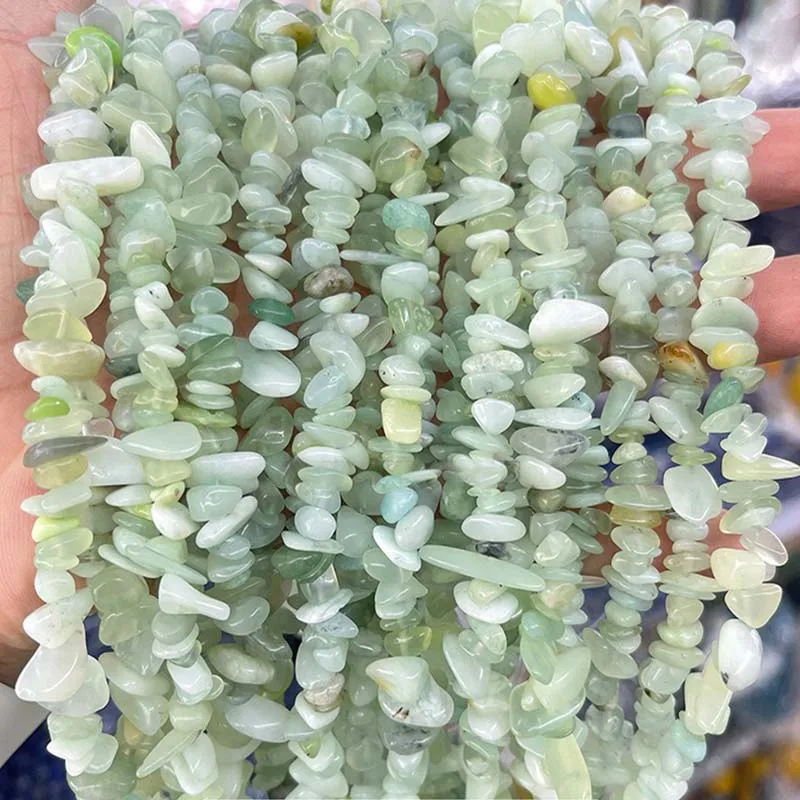 Natural Gemstone Chip Bead Rose Quartz Amethyst Opalite Jade Crystals Quartz Irregular Crystal Beads for Jewelry Making Necklace
