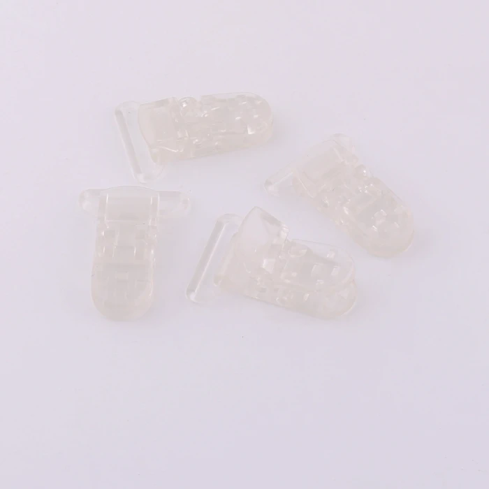 factory wholesale 1 inch garment accessories brace clip plastic pacifier clip for clothes